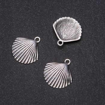 Shell Pendant Findings 24x25mm, Packaging 20g ± 8 pcs