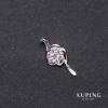 Xuping Swirl Pendant 10×24 mm Rhodium