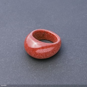 Aventurine Ring 'Golden Sand', height 6.5-15 mm, width 4-8 mm, diameter 19 mm