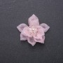 Lotus Flower Patch Pink Acrylic, 40mm Diameter
