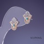 Earrings Xuping Palm 14x11mm '18K Gold Plating'