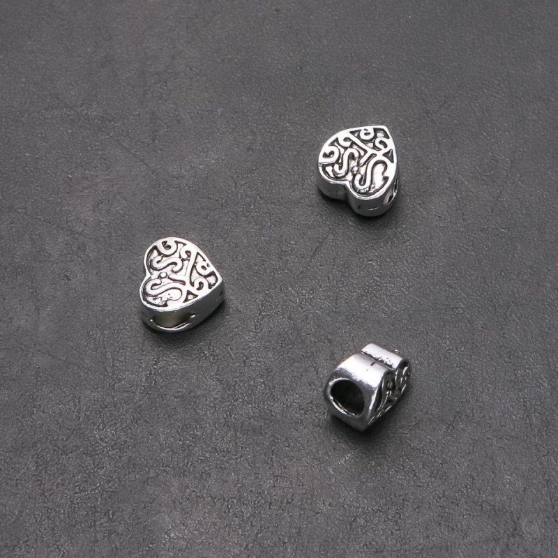 Pandora bead findings, outer diameter 10 mm, inner diameter 4.5 mm, length 10 mm, packaging 20 g, 10 pcs. (+ -)