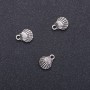 Shell Pendant Hardware, 10mm diameter, 13mm length, 1.5mm hole diameter, packaging 20 g, 18 pcs. (+ -)