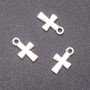 Cross Pendant Findings, size 14x9 mm, bore diameter 1.5 mm, packaging 20 g ± 41 pcs