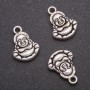 Buddha Pendant Findings, 14×19 mm, 20 ga, ±9 pcs