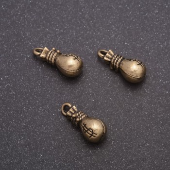 Pendant 'Money Bag', diameter 7×15mm, diameter in-1, 7mm fac. 20g + - 13pcs