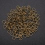 Bronze-colored 5 mm jump rings, 20 g pack