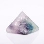 Pyramid souvenir made of natural fluorite, height 30 mm ±, base 30x30 mm ±