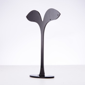 Jewelry Stand Black Plastic, Height 132 mm, Width 80 mm, Depth 30 mm