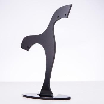 Earrings stand, black plastic, height 140 mm, width 100 mm, depth 40 mm