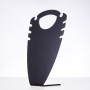 Stand for 2 Pairs of Earrings in Black Plastic
