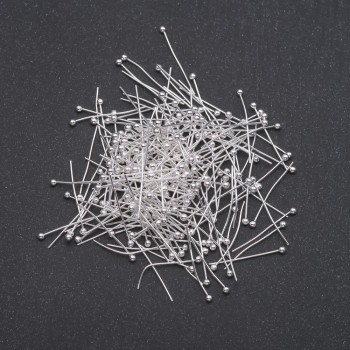 Ball-head pins, light metal, length 25mm, 300 g, 5,000 pcs +
