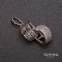 Xuping Pendant with Stone 15×23×30 mm Rhodium