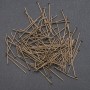 Pin findings, 26mm length, bronze, 'nail' head, 1kg
