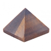 Tiger's Eye stone pyramid 'Tiger's Eye', height 3 cm, width 4 cm (±)