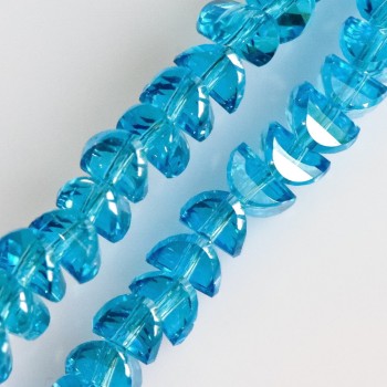 Blue Swarovski-style crystal beads, blue, diameter 6x4 mm, thread length 50 cm