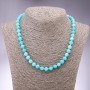 Aquamarine Beads, Smooth Round Beads, 8mm Diameter, 45cm Length