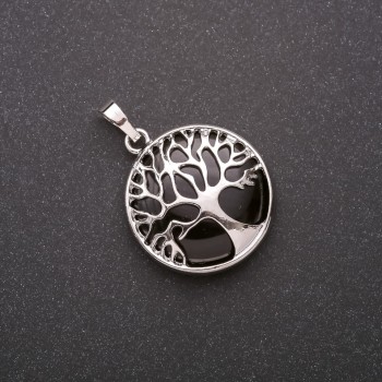 Agate Pendant in a Tree Frame 27mm