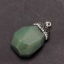 Кулон "Жолудь" з натурального каменю Нефрит 24х36х40+-мм