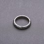 Ring Hematite Faceted, 4 mm Thick, Sizes 17, 18, 19, 20, 21, 22