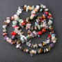 Chip beads, assortment of stones, 8 mm diameter, 80 cm length