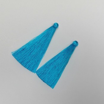 Craft blank brush 'Blue', length 7 cm, diameter 7 mm, pair