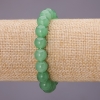 Stretch Bracelet with Jade Smooth Beads, 10 mm Diameter, 18 cm Length