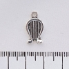 Lyre Pendant Findings, Silver-Colored Metal, 20 mm Size, 20 g ± 21 pcs
