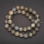 Labradorite natural stone beads, smooth round beads, 10 mm diameter, 38 cm length