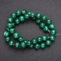 Natural Malachite Beads, Smooth Round Bead, Diameter 10 mm (+/-), Length 38 cm