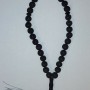 Lava Beads with Shungite Inlays, 33 Beads, 12mm Diameter+