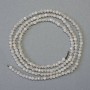 Labradorite beads on thread, faceted ball, 2 mm diameter (±), 38 cm length