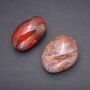 Interior decorative stone — Red jasper, tumbled — Price per 100 g
