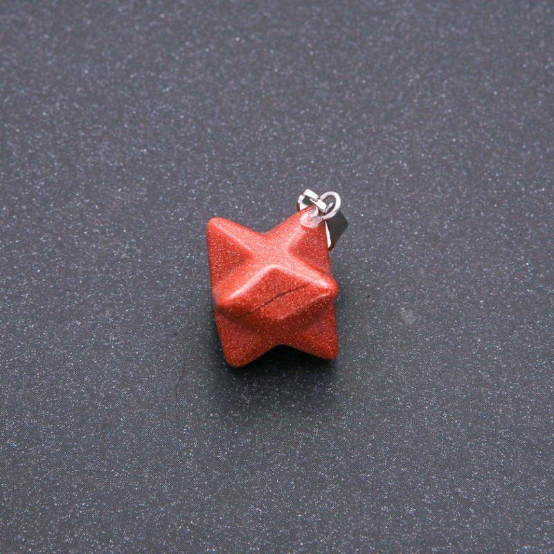 Merkaba Pendant Aventurine Golden Sand 10x10mm
