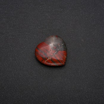 Heart-shaped Jasper souvenir stone 30x30x10(±)mm