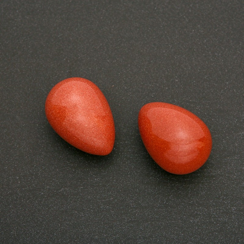 Souvenir Aventurine Egg 'Golden Sand' (±) 35×25 mm