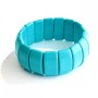 Pressed Turquoise Bracelet (link) – diameter 25×12 mm +/-, length 18 cm (stretch)