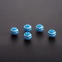 Blue and White Striped Bead, 8 mm Diameter, Pack of 70