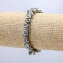 Elastic bracelet with natural jasper chips, 8mm+