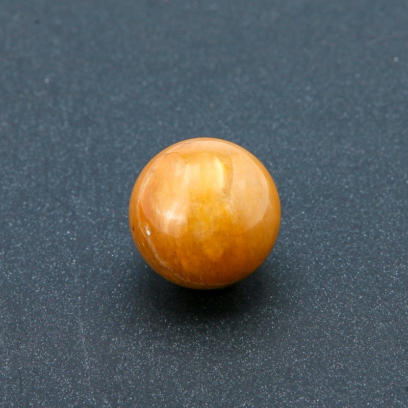 Souvenir sphere made of natural stone Yellow Quartz, diameter 20mm+