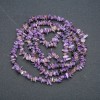 Charoite natural stone strand chips 7x2 mm, length 88 cm +