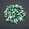 Thread of natural chrysoprase, chip 'Needle', diameter 15x5mm, length 40 cm +