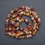 Beads on a thread of natural stone, Mookaite Jasper chip, diameter 9x6 mm, length 84 cm +