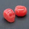 Skull Bead, Natural Chalcedony, 25x19mm +