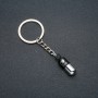 Keychain 'Love Capsule', diameter 30x9 mm, length 8 cm, silver-colored metal