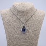 Pendant 'Ball in the Paw' 42×22 mm on a chain, length 70 cm +/- silver-colored metal