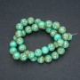Beads Imperial Jasper Green (pressed) smooth spheres, diameter 10 mm + -, length 40 cm +
