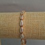 Xuping Bracelet with 18K Gold Plating and White Crystals