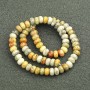 Beads on a string of natural stone Imperial Jasper, smooth rondel, 8x5 mm diameter + -, length 40 cm +