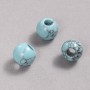 Pandora Turquoise Bead 14x12mm + -, hole diameter 5.5mm +